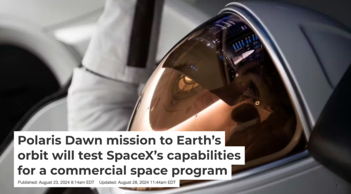 SpaceX’s Polaris Dawn mission aims to test newly designed spacesuits. SpaceX, CC BY-NC-ND